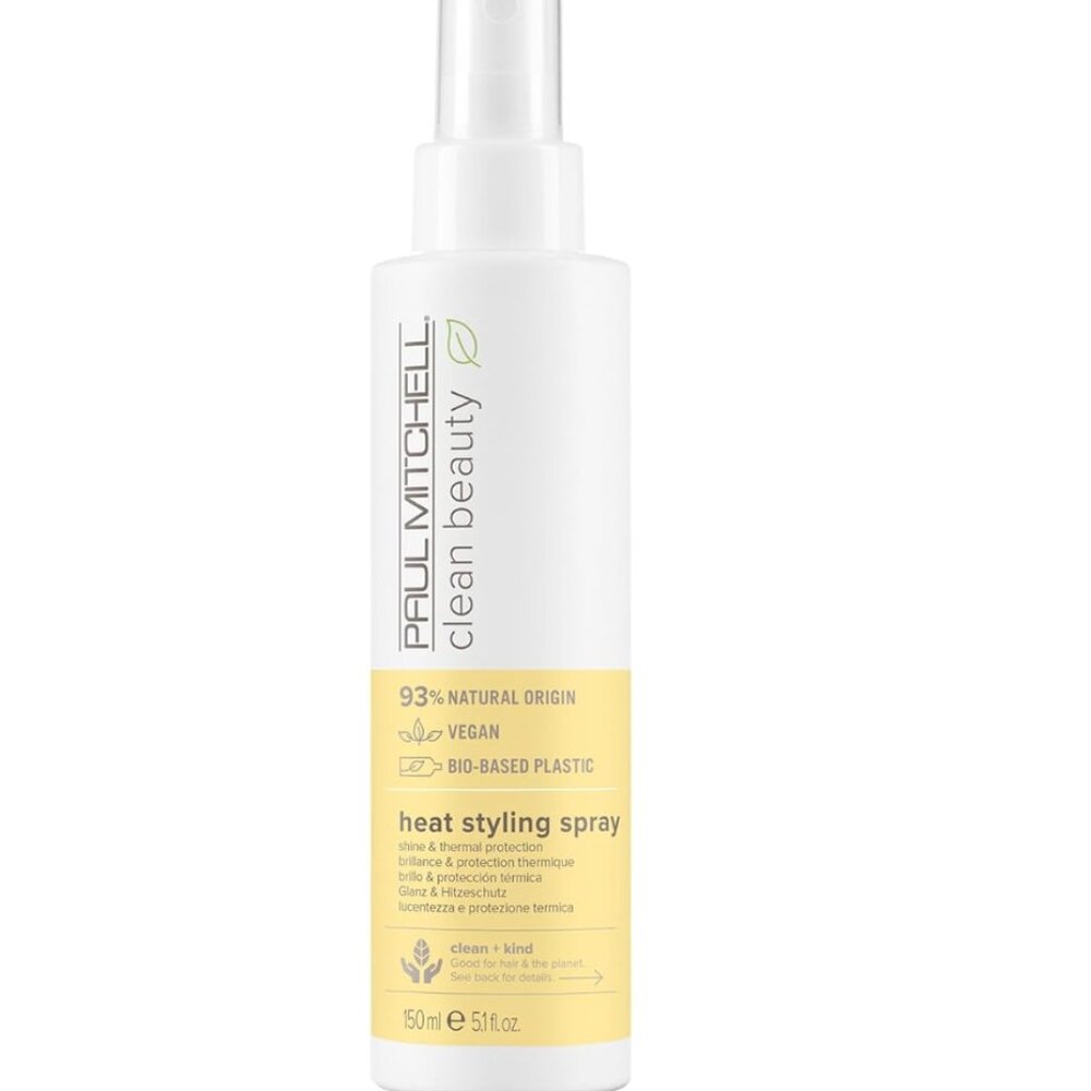 Paul Mitchell Clean Beauty Heat Styling Spray, Shine & Thermal Protection 5 oz